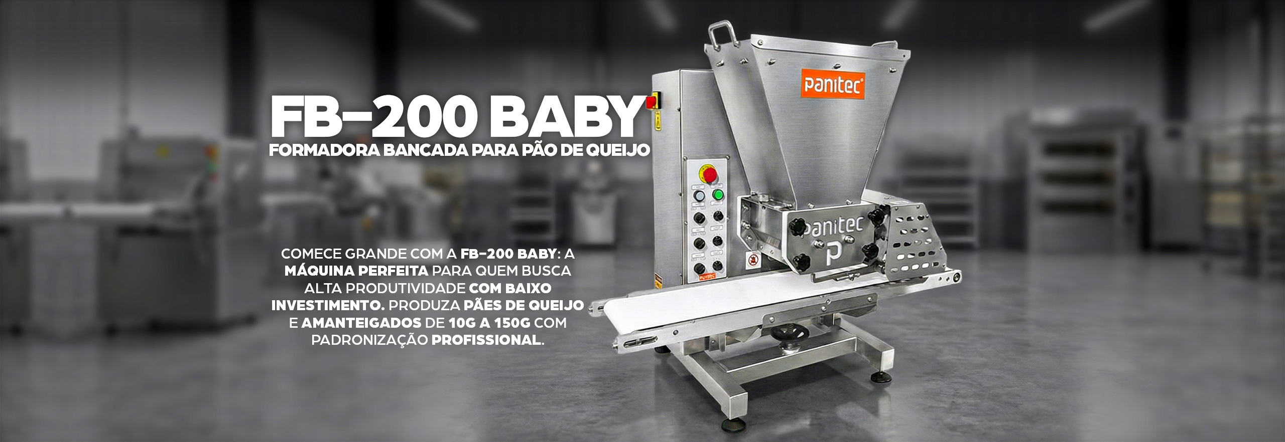 Encontre as melhores máquinas para indústria alimentícia na Panitec. Especialistas em equipamentos para pão de queijo, dosadoras e linhas de produção. Tecnologia em Aço Inox, painéis touch screen e suporte técnico especializado. Solicite seu orçamento online.