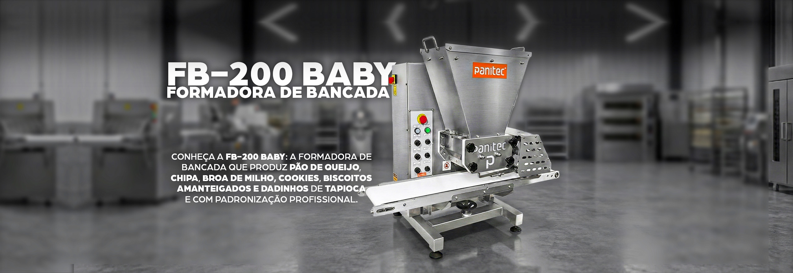 Encontre as melhores máquinas para indústria alimentícia na Panitec. Especialistas em equipamentos para pão de queijo, dosadoras e linhas de produção. Tecnologia em Aço Inox, painéis touch screen e suporte técnico especializado. Solicite seu orçamento online.